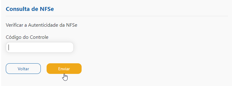 inserir o código de autenticidade