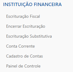 Tela do livro fiscal do tomador