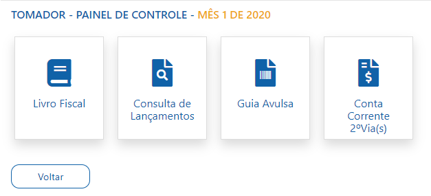 Tela de encerramento de escrituração fiscal após a competência ter sido encerrada.